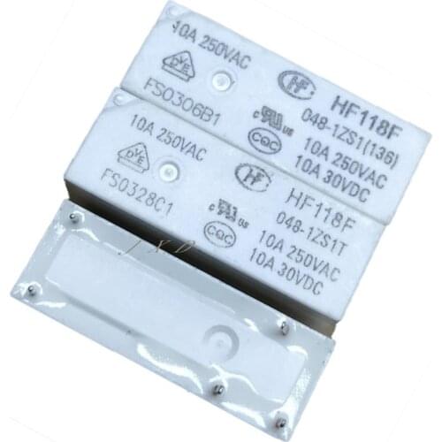 HOT NEW 48V relay HF118F-048-1ZS1 HF118F 048 1ZS1 HF118F0481ZS1 0481ZS1T general 0481ZS1T 48VDC DC48V 48V 10A 5PIN