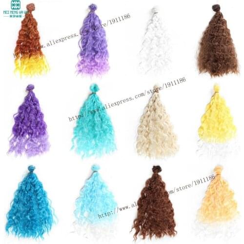 25cm*100cm Imitation wool wigs Hair for dolls 1/3 1/4 BJD Accessories for doll wigs