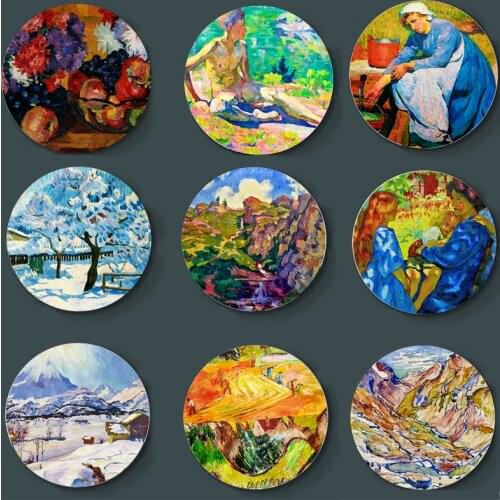 Giovanni Giacometti Paintings Wall Plate Home Studio Restaurant Decorative Plate Creative Ceramic Wall Background Art Plate
