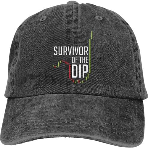 Summer Cap Sun Visor Survivor Of The Dip Hip Hop Caps Bitcoin Cryptocurrency Miners Meme Cowboy Hat Peaked Hats