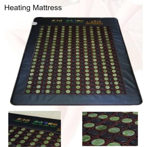 Best Natural heating Tourmaline Beauty Mattress heat Jade Health Care Pad Yoga 2019 sleeping warm mattress Free Gift eye cover