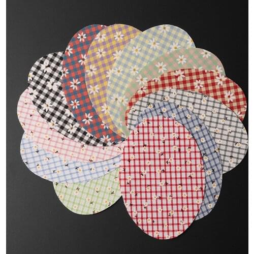 Fashion Small daisy pattern Knee Sticker Sleeve Against Jeans Iron On Patches Patches For Clothes Jeans Clothing Accessory