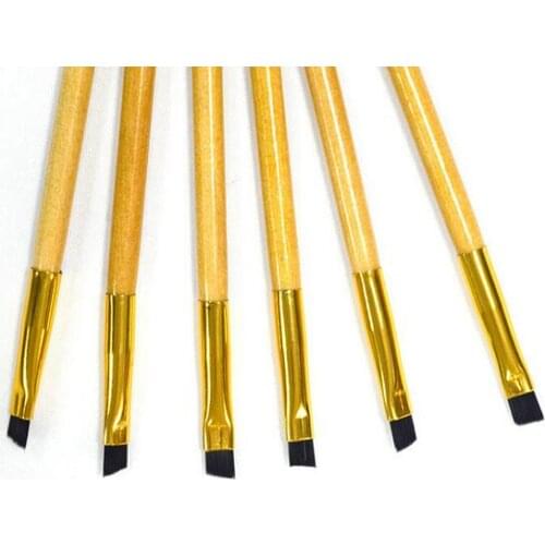 New Makeup eyebrow brush tools bamboo handle double + eyebrow comb and makeup brush for eyes makeup tools