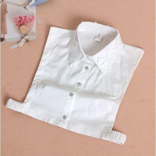 Autumn and Winter Korean Shirt Fake Collar for Women Cotton Fake Shirt False Collar Vest-style Detachable Collar Accessories