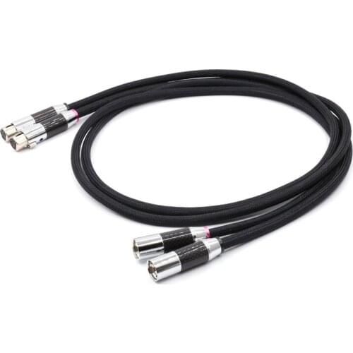 Pair High Quality Copper 5N silver plated Balance Audio Cable, HIFI XLR Cable,Coaxial Cables, Audio Extension Cord,signal wire