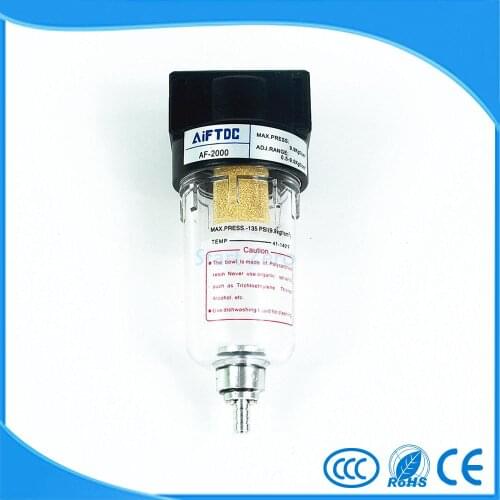 Pneumatic Parts Air Filter Accessory Source Treatment Unit for Compressor Oil water separation AF2000