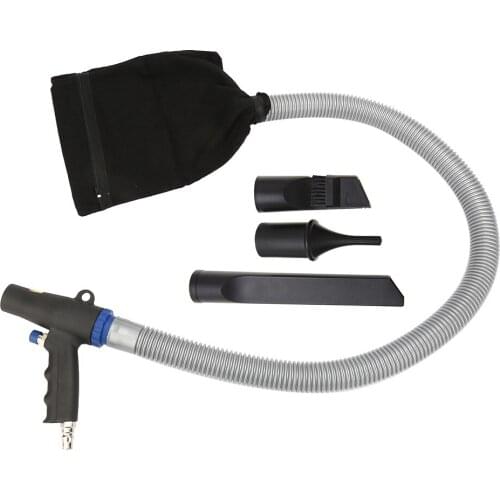 Air Duster Compressor Blow/Suction Gun Pneumatic Cleaning Tool Set With Dust Storage Bag Dust Extraction Tube Nozzle Attachments