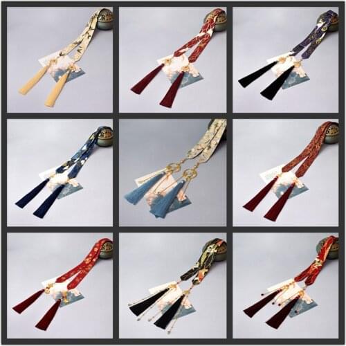 Hanfu hair band ancient style tassel men and women wiping amount super fairy headdress ancient accessories hair rope