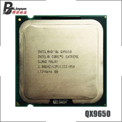 Intel Core 2 Extreme QX9650 3.0 GHz Quad-Core CPU Processor L2=12M 1333 LGA 775
