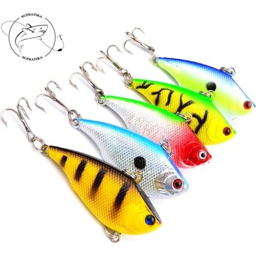 Fishing Lure 55mm 7.5g VIB Rattlin Hard Bait Minnow Wobbler Deep Dive Sinking Sea Ocean ABS Artificial Bait Fishing Tackles