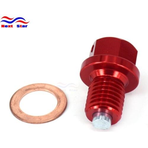 Motorcycle CNC Oil Drain Bolt Sealing Washer Screw For HONDA CR CRM CRF XR 85R 85RII 125R 250R 250AR 50F 250L 250M 50R 250 400M