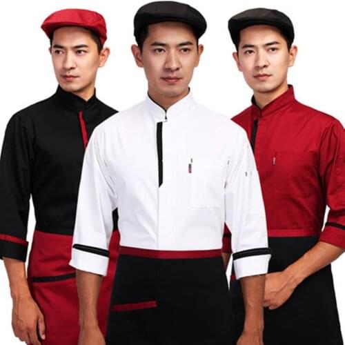 High quanlity Summer Kitchen Chef Jacket Uniforms half Sleeve Hotel Cook Clothes Food Services Frock Coat Work Wear Chef Uniform