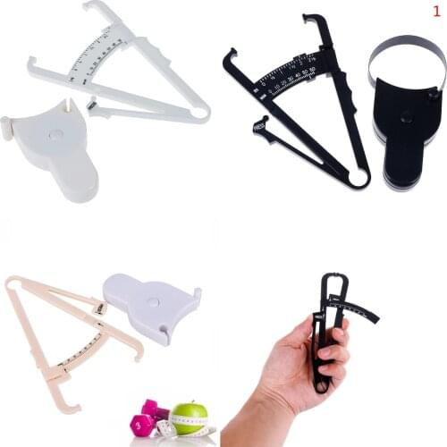 1/2Pcs PVC Body Fat Caliper Measure Tape Tester Portable Fitness Equipmnet Fitness For Lose Weight For Body Building