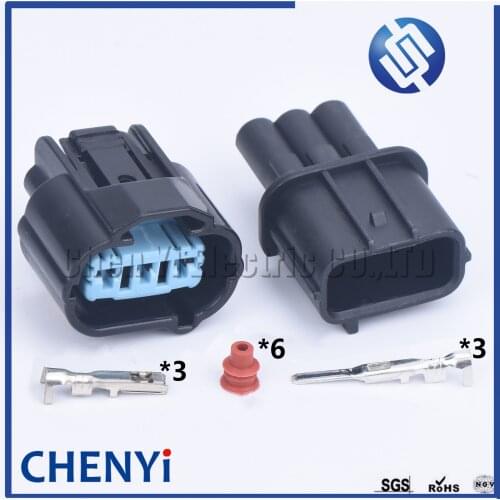 1 Set 3 Pin 6189-0596 Auto Connector Female Male For Honda K-Series 05-06 VSS Vehical Speed Sensor Sumitomo