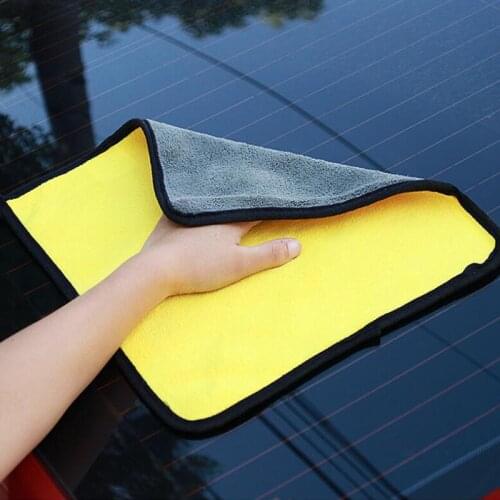 2 Pcs Microfiber Cleaning Cloths Super Absorbent Car Cleaning Cloth Microfiber Towel for Car Washing Polishing Buffing Drying