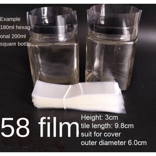 2018 Sale 400pcs/lot Pvc Transparant Heat Shrink Bands For Water Proof Sealing Film Dia 60mmxheight 30mmx Laid Flat Width 97mm