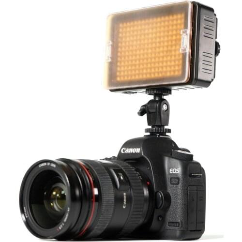 204 LED Dimmable Video Light Rechargable Panal Light (White & Warm Light) for DSLR Camera Videolight Wedding Recording