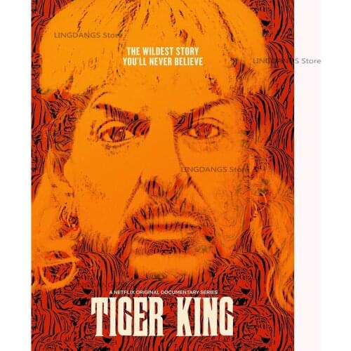 5d Diy Diamond Painting Classic Movie Tiger King Poster Diamond Mosaic Embroidery Cross Stitch Full Drill Kits Home Decor Gift
