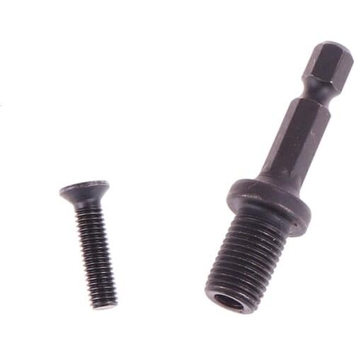 Drill Chuck Adapter Hex Shank Adapters Male Thread Screw for Drill Chuck 6/10/13mm 3/8"-24UNF Drilling Bits Accessory