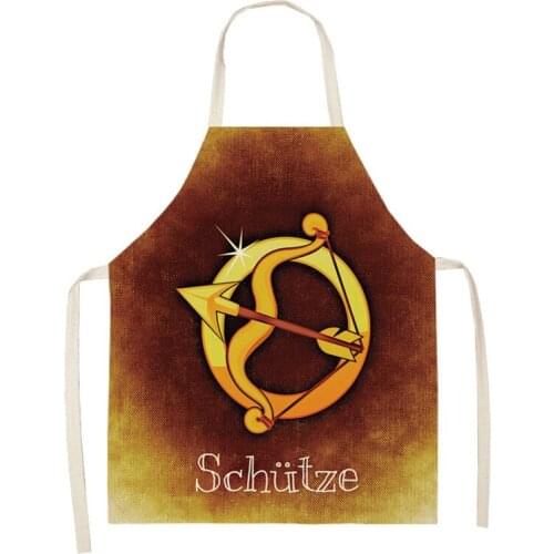 Twelve constellations pattern alpaca For home and kitchen aprons for women baking accessories cooking accessories Kitchen apron