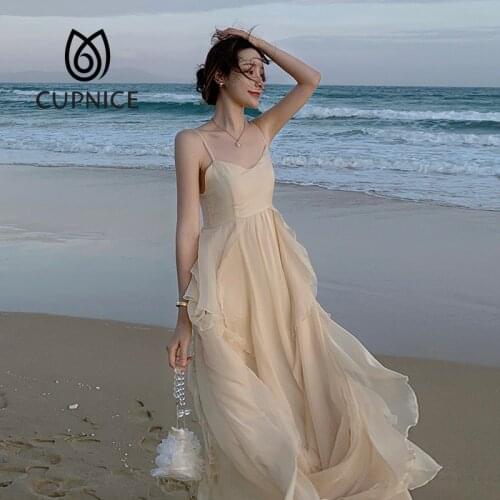 CUPNICE Summer Chiffon Dresses