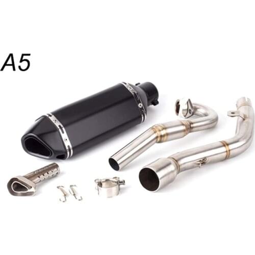 For Kawasaki KLX150 KLX150BF KLX150L KLX 150 Motorcycle Modification off-Road Vehicle Exhaust Escape Pipe Front Muffler Modified