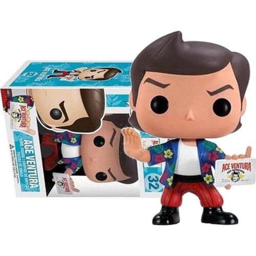 Funko pop Movies Series ACE VENTURA #32 Exclusive Action Figure Toys Collections Doll Gifts for Kids