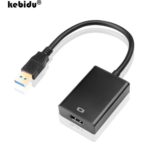 HD Portable USB 3.0 To HDMI-compatible 1080P 60HZ Audio Video Adapter Converter Cable High Speed 5 Gbps For Windows 7/8/10 PC