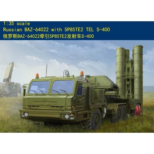 Hobby Boss 1/35 85517 Russian BAZ-64022 with 5P85TE2 TEL S-400 plastic model