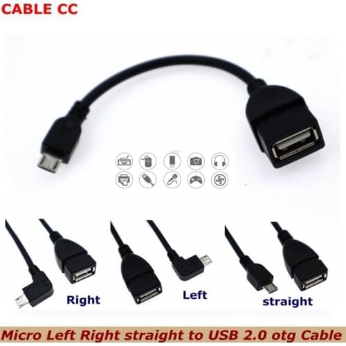 Micro USB Male to USB 2.0 Female OTG Data Cable Converter Host Adapter Cable For Huawei, Xiaomi, Samsung Mobile Phones 0.14m