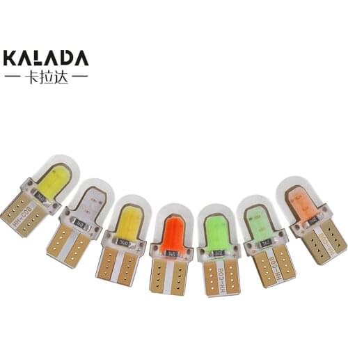 10 pcs Canbus w5w 194 168 t10 car led silicone auto interior light Instrument bulb vehicle license plate light width lamp diode