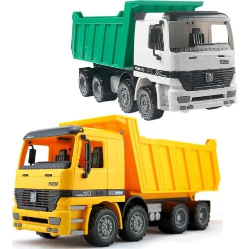 Simulation Big Dump Truck Friction Power Construction Car Model Toy Kids Gift