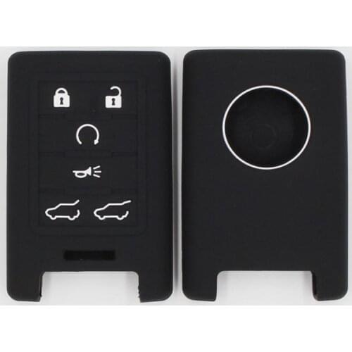 KAPU Soft silicone Car Remote Key Case Cover Holder Shell for Cadillac SLS XTS SRX CTS key