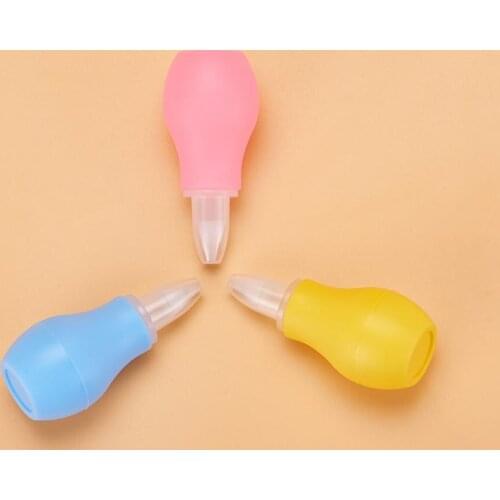 Baby nasal aspirator pump type newborn cold nasal cleaner Silicone Baby nasal aspirator manufacturer direct sales