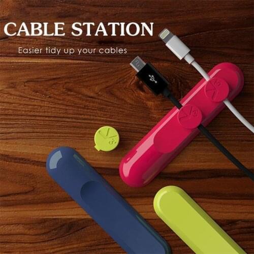 New Hot sale Youpin Bcase TUP Magnetic Absorption Cable Clip Holder Compatibility Practical Magnetic Base Mintiml Cable Station