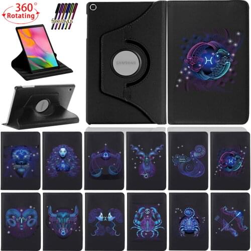 360 Degree Rotating Tablet Case for Samsung Galaxy Tab A 10.1 2019/T515/T510/Tab p610/S6 Lite Anti-Vibration Cover Case+Stylus