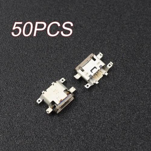 50pcs Micro USB Jack Connector Female 5 pin Charging Socket For Motorola Moto G G4 XT1622 G4 Plus XT1642 XT1625
