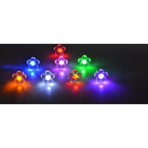 Couple earrings nightclub essential high-tech LED lights glow zirconium diamond earrings Korean version of sweet earrings factor