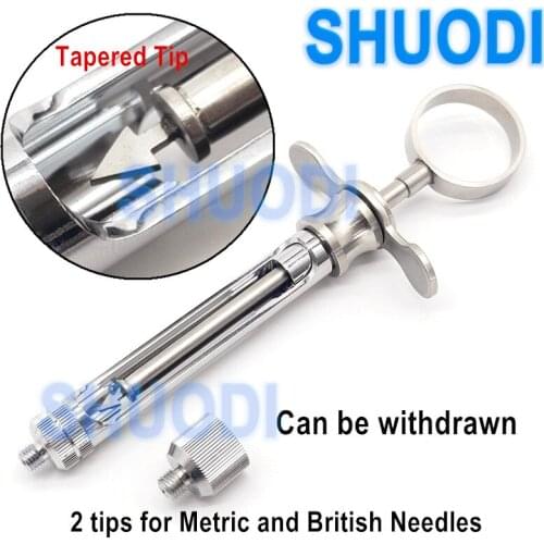 Dental INTRALIGAMENTAL Aspirating Syringe Dentist Surgical Instrument Cavity Injection Tool Tapered Tip
