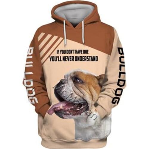 Unisex 3D Graphic Hoodie Bulldog Retriever Sweatshirt Animal Hoodies Men/Women Casual Harajuku Streetwear Sweatshirt Pullover 16