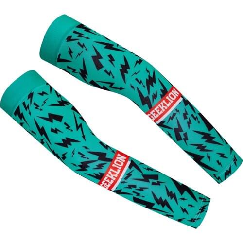 Geeklion Outdoor Cycling Arm Sleeves Anti-UV Custom Bike Anti-Slip Band Quick Dry Arm Warmer Driving Sleeves