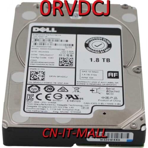 2.5 0RVDCJ RVDCJ ST1800MM0198 1.8TB 10000 RPM SATA 12Gb/s 2.5" Internal Hard Drive