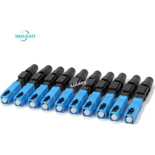 100PCs Insertion Loss Less than 0.3db Embedded UPC/SC Fiber Cold Connector Fiber Fast Connector Fiber Butt Joint Fiber Connector