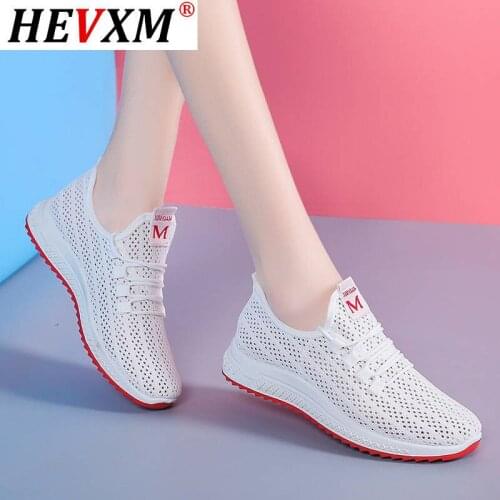 Tenis Feminino 2021 Women Vulcanized Shoes Female Sneakers Breathable Air Mesh Lace Up Casual Lightweight Ladies Walking Shoes