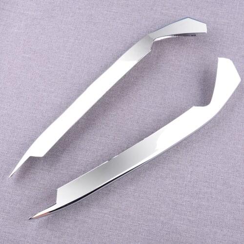 1 Pair Car ABS Chrome Front Fog Light Lamp Eyebrow Trim Cover Fit for Honda Accord 10th 2018 2019 2020