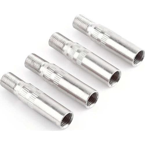4x Metal Automotive Wheel Valve Caps Stem Tire Valve Extensions Extender Car Truck Van Caravan