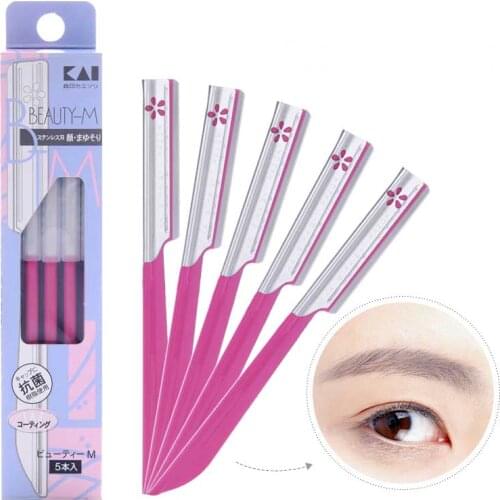 5pcs eyebrow epilator sets for women Makeup Beauty Eyebrows Hair Removal Styling Tool steel blade Facial sourcil Razor trimmer