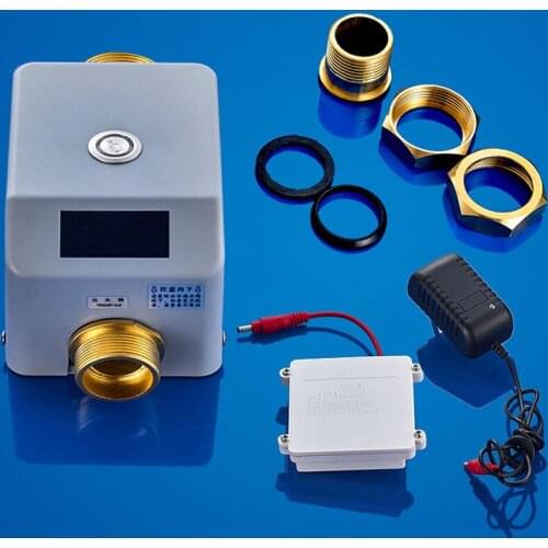 AC220V/DC6V Surface mounted Automatic sensor stool flusher,wall mounted toilet Squat Pan flush valve with manual button,J18111