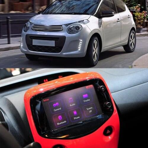 Double 2 Din Car Radio For 2014+ Toyota Aygo Citroen C1 Peugeot 108 Android System Car Stereo Navigation Multimedia Player