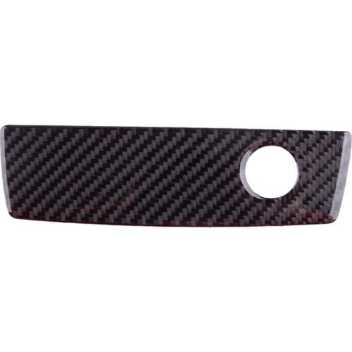 Carbon Fiber Car Co-pilot Storage Box Handle Cover Trim Sticker LHD Fit for Dodge Challenger 2008 2009 2010 2011 2012 2013 2014